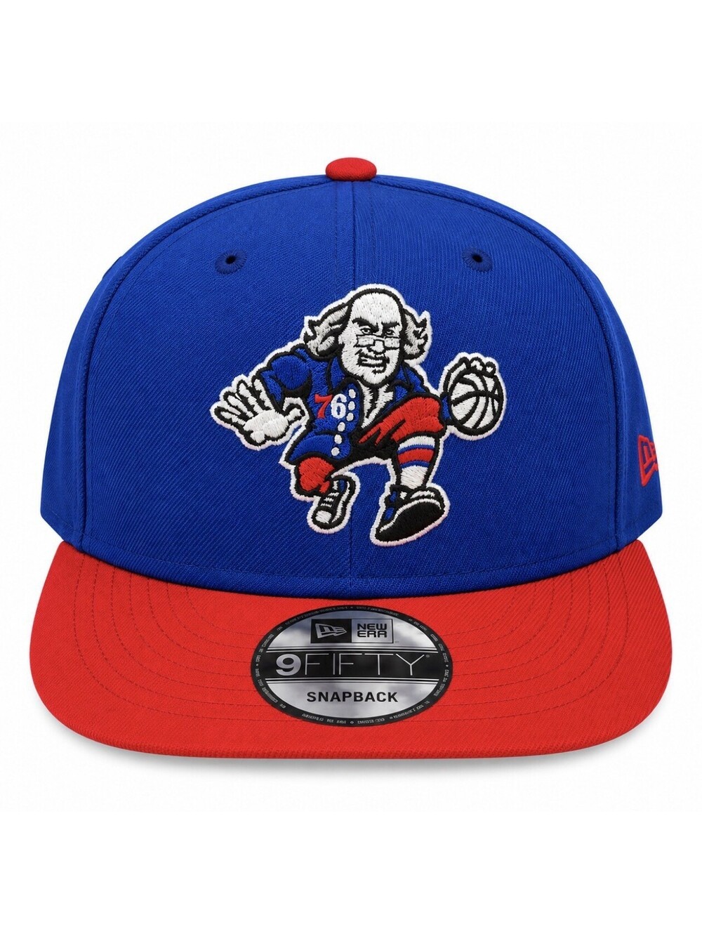 New Era 9FIFTY Philadelphia 76ers NBA Snapback Cap Blue/Red OSFM New